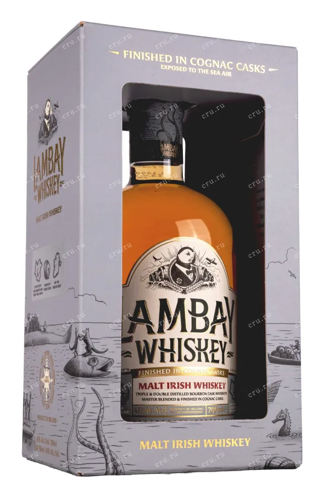 В подарочной коробке Lambay Malt Irish Whiskey in gift box 0.7 л