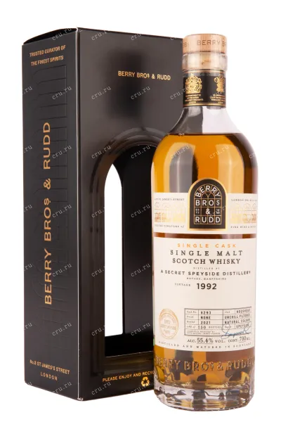 Виски Berry Bros and Rudd A Secret Speyside Distillery gift box 1992 0.7 л