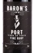 Этикетка Baron’s Port Fine Ruby 2021 0.75 л