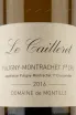 Этикетка Puligny-Montrachet Premier Cru AOC Les Caileret  2016 0.75 л