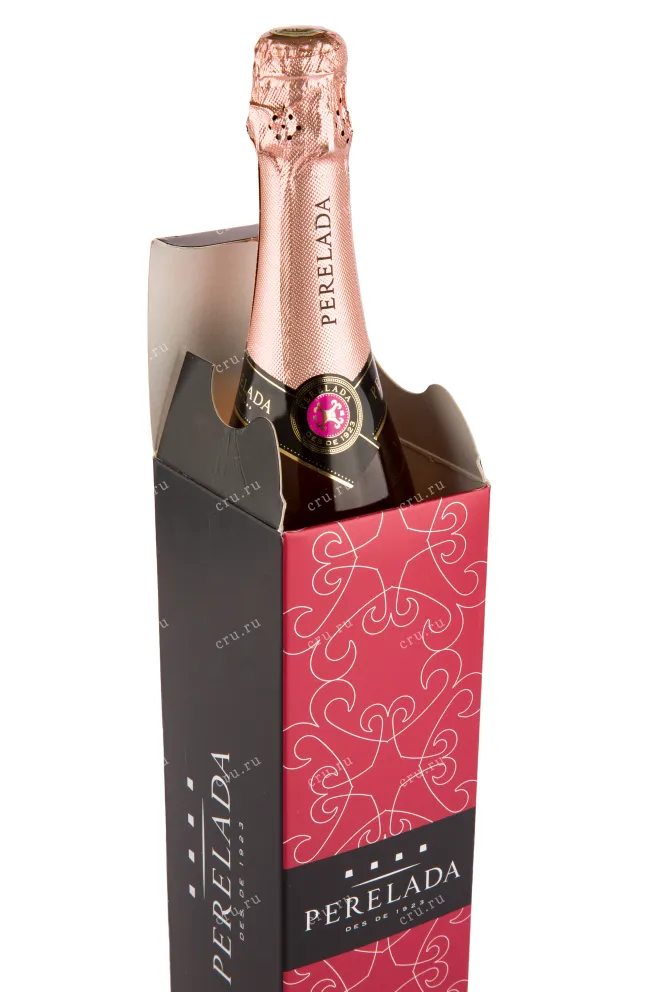 Подарочная коробка игристого вина Cava Castillo Perelada Brut Rosado with gift box 0.75 л