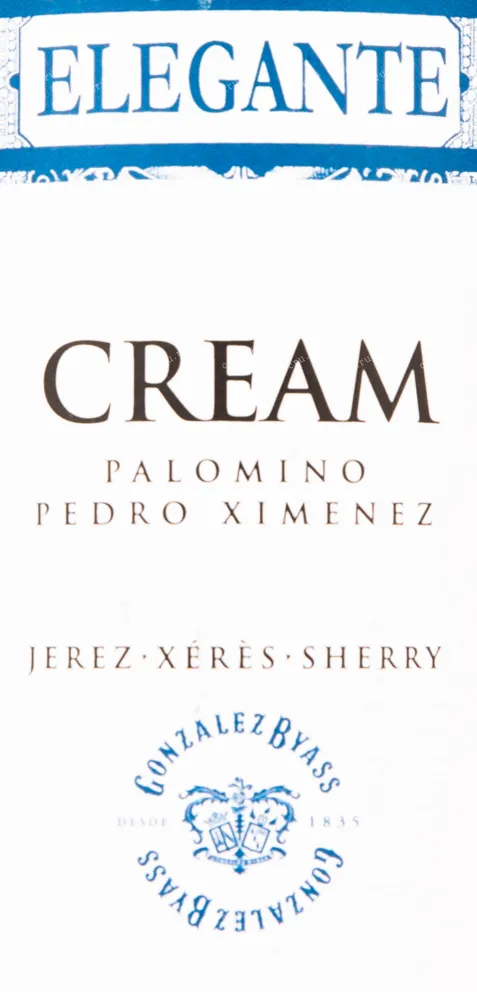 Херес Gonzalez Byass Elegante Palomino-Pedro Ximenez Jerez Cream 2018 0.75 л