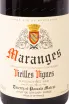 Этикетка Domaine Thierry et Pascale Matrot Maranges Vieilles Vignes 2018 0.75 л