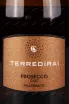 Этикетка Terredirai Prosecco Treviso DOC Millesimato 2022 0.75 л