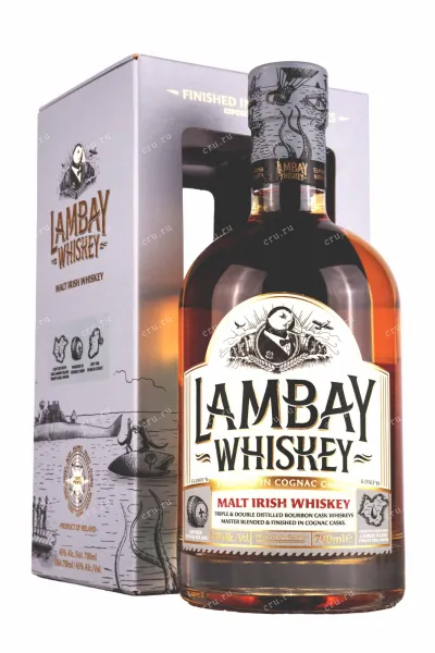 Виски Lambay Malt Irish Whiskey in gift box  0.7 л