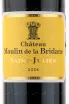 Этикетка вина Chateau Moulin de la Bridane Saint Julien 2016 0.75 л