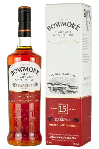 Виски Bowmore Darkest Sherry Cask Finished 15 YO  0.7 л