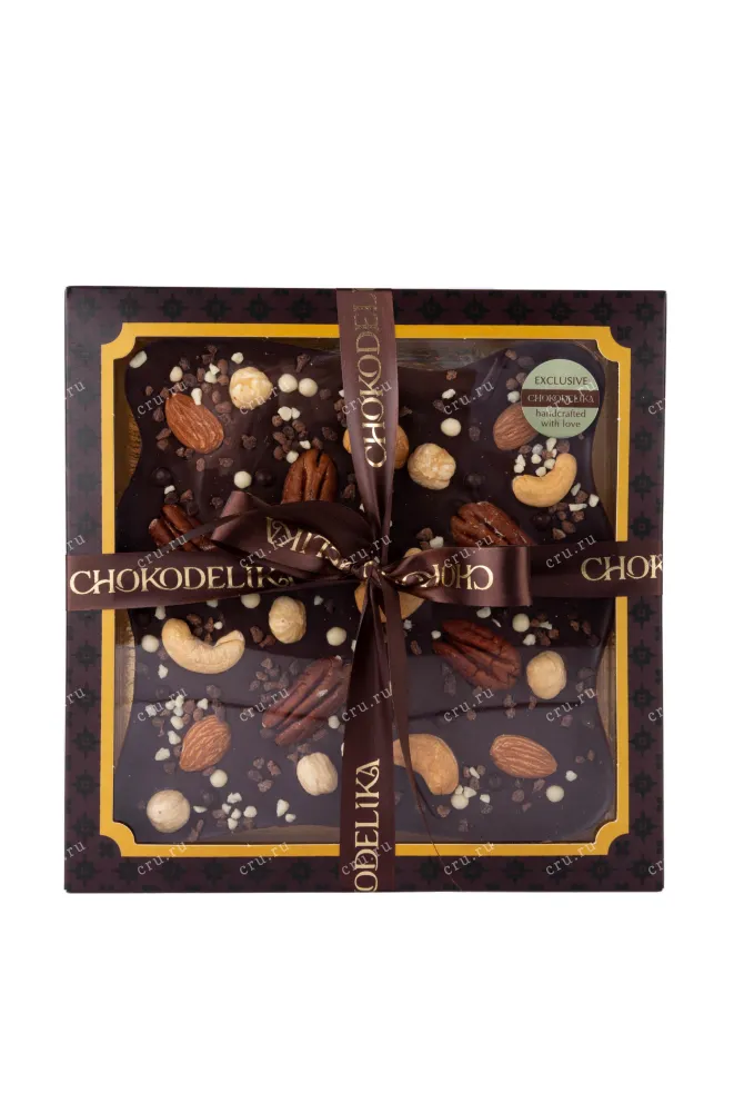 Этикетка Chokodelika "Cosmic surprise" dark with decoration 0.18 л