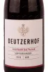 Этикетка Deutzerhof Neuenahr Balthasar Spatburgunder 2018 0.75 л