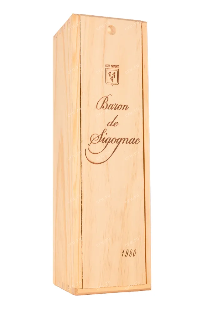 Деревянная коробка Baron de Sigognac wooden box 1980 0.7 л