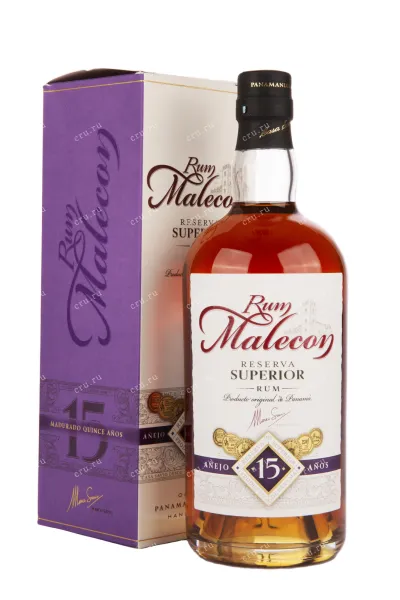 Ром Malecon Reserva Superior 15 years gift box  0.7 л