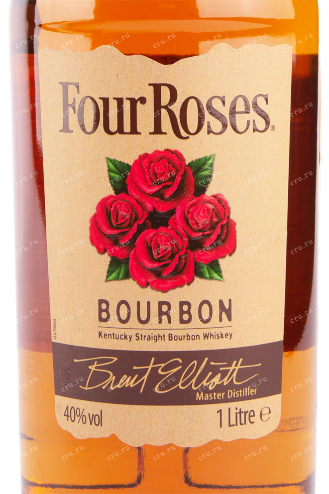 Этикетка виски Four Roses 1