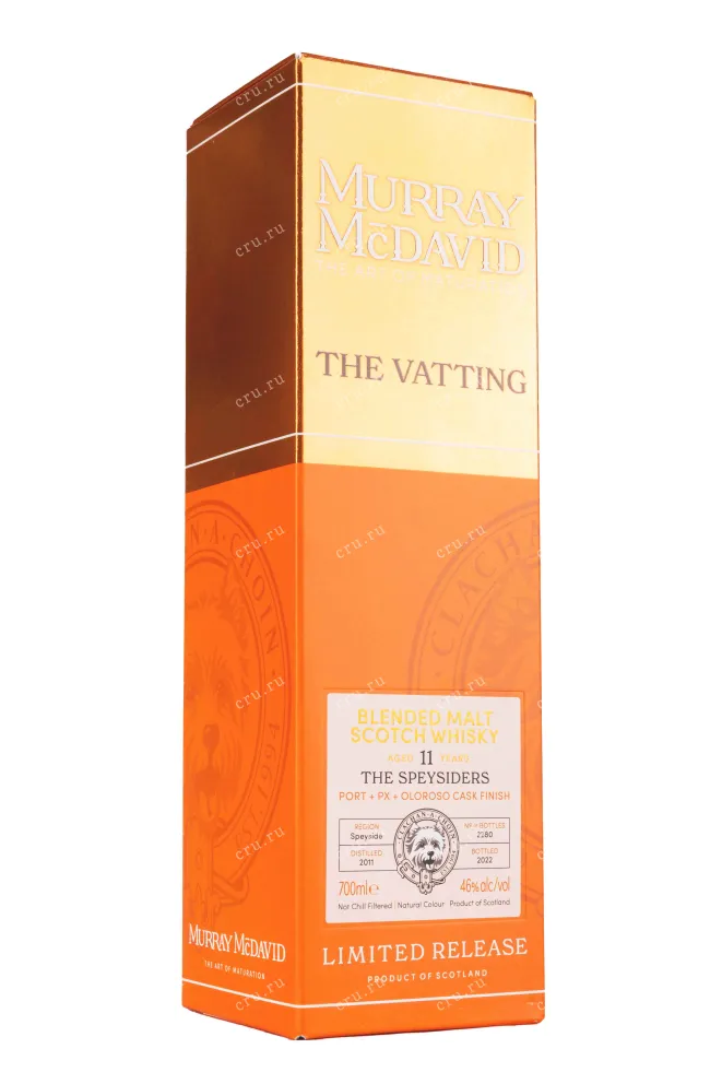 Подарочная коробка Murray McDavid The Vatting The Speysiders 11 years old gift box 0.7 л