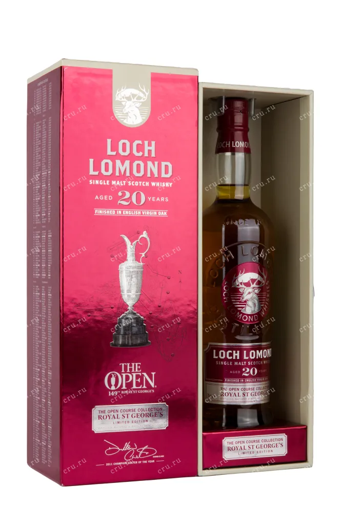 Виски Loch Lomond The Open 20 Years Old Royal St George's with gift box  0.7 л