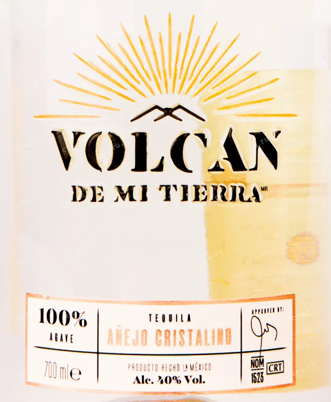 Текила Volcan De Mi Tierra Anejo Cristalino  0.7 л