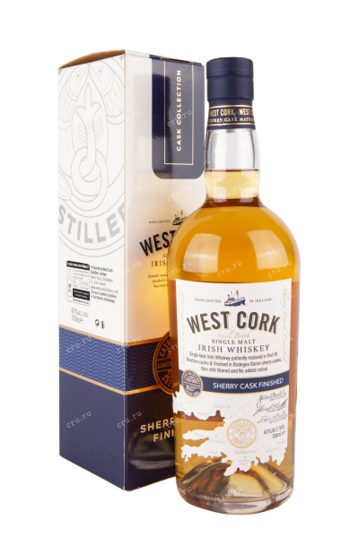 Виски West Cork Sherry Cask Finished gift box  0.7 л