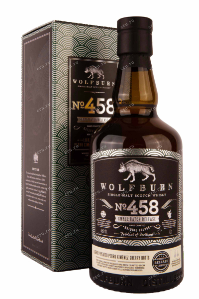Виски Wolfburn Small Batch №458 in gift box  0.7 л
