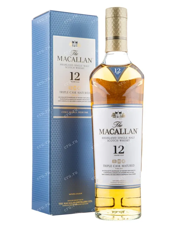 Виски Macallan 12 years Triple Cask  0.5 л