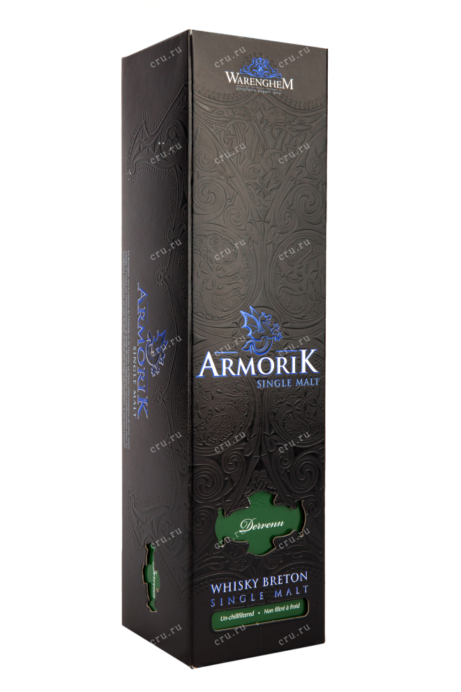 Подарочная упаковка виски Armorik Dervenn 0,7