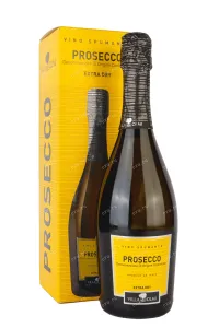 Игристое вино Prosecco Villa degli Olmi Spumante Extra Dry gift box 2021 0.75 л