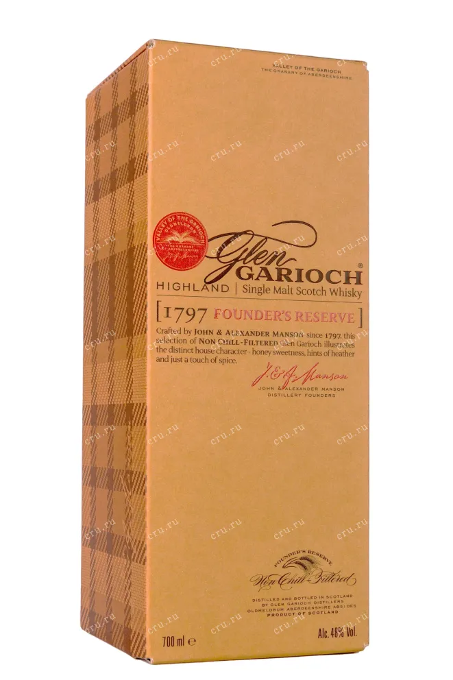 Подарочная коробка Glen Garioch 1797 Founders Reserve in gift box 0.7 л