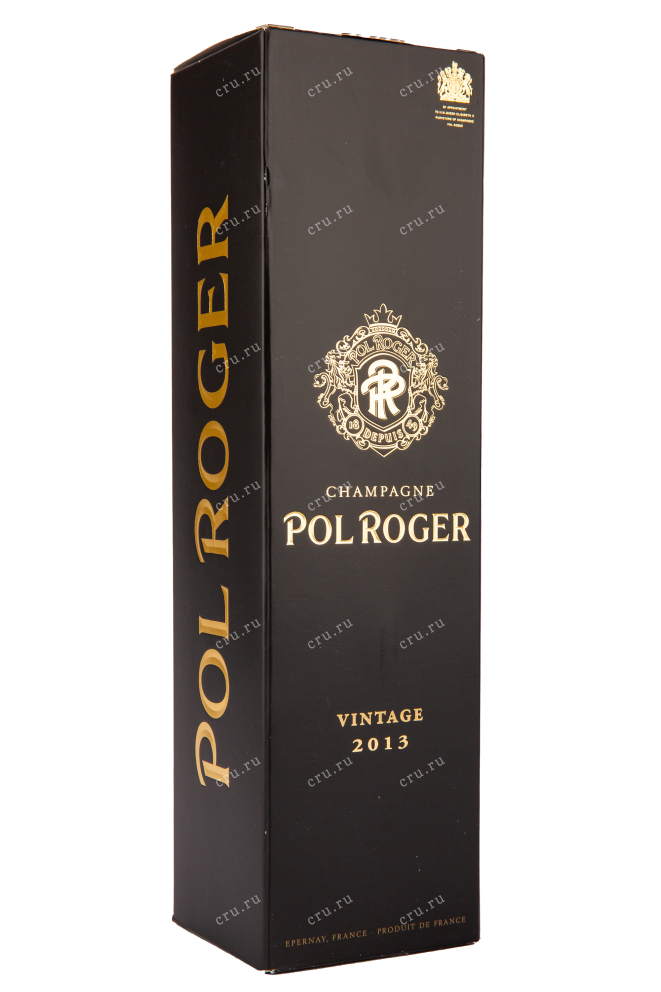 Подарочная коробка игристого вина Pol Roger Brut Vintage 2013 0.75 л