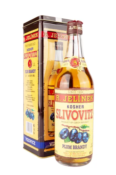 Дистиллят R. Jelinek Gold Slivovitz Kosher 5 Years in tube  0.7 л