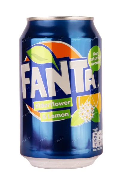 Газированный напиток Fanta Elderflower & Lemon Железная банка 0.33 л