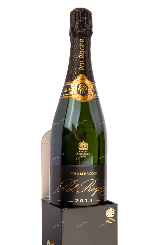 Подарочная коробка игристого вина Pol Roger Brut Vintage 2013 0.75 л