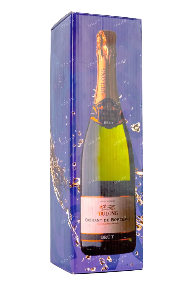 Подарочная коробка Dulong Cremant de Bordeaux in gift box 2022 0.75 л