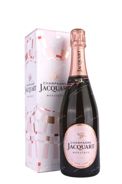 Шампанское Jacquart Rose Mosaique gift box 2018 0.75 л