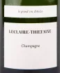 Этикетка игристого вина Leclaire-Thiefaine Le Grande Cru d'Avize 01-Apolline Extra Brut 0.75 л