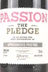 Этикетка The Pledge Our Passion Appassimento Pinotage 2021 0.75 л