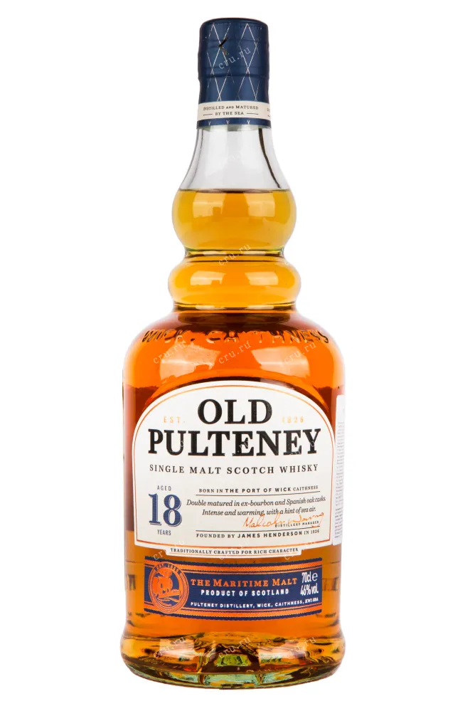 Виски Old Pulteney 18 Years Old with gift box  0.7 л