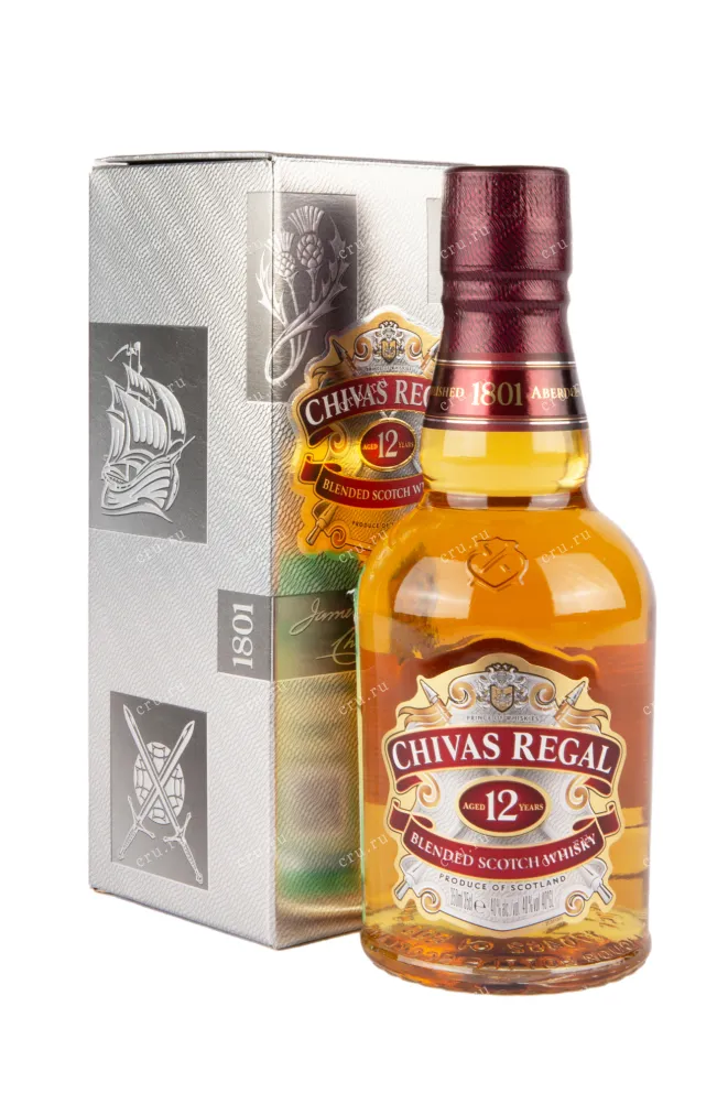 Виски Chivas Regal 12 years old with box  0.375 л