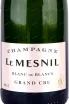 Шампанское Le Mesnil Blanc de Blancs Grand Cru 2018 0.75 л