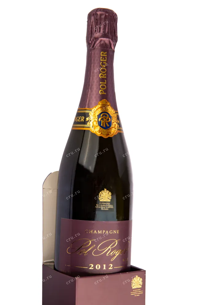 Подарочная коробка игристого вина Pol Roger Brut Rose with gift box 2012 0.75 л