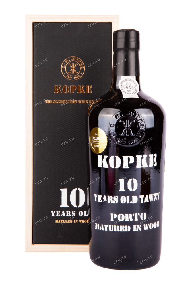 Портвейн Kopke 10 years with gift box 2010 0.75 л
