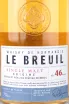 Этикетка Le Breuil Single Malt Origine gift box 0.7 л