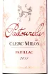 Этикетка Pastourelle de Clerc Milon Pauillac 2011 0.75 л