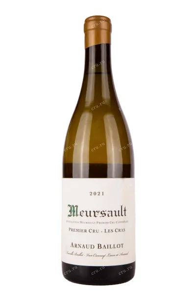 Вино Arnaud Baillot Meursault Les Cras Premier Cru 2021 0.75 л