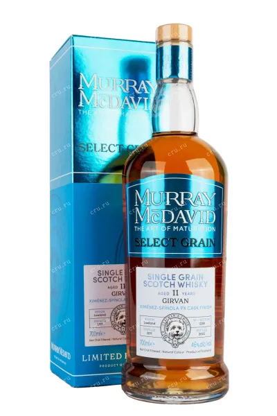 Виски Murray McDavid Select Grain Girvan 11 Years Old gift box  0.7 л