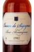 Этикетка Armagnac Baron de Sigognac wooden box 1982 0.7 л