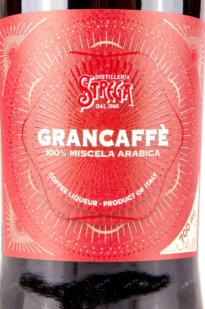 Этикетка Strega GranCaffe 0.7 л