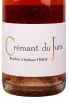 Этикетка игристого вина Andre et Mireille Tissot Cremant du Jura Rose Extra Brut 0.75 л