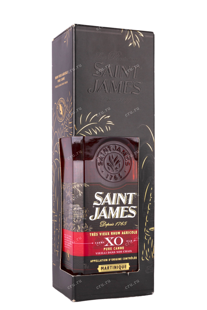 Подарочная коробка Saint James Agricole Tre Vieux XO in gift box 0.7 л