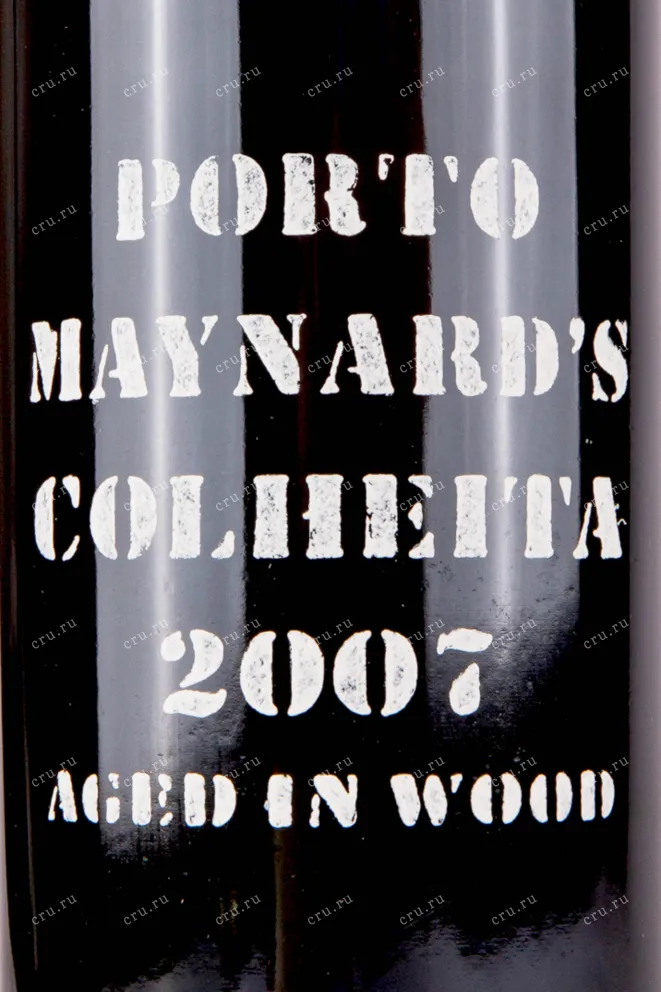 Этикетка Maynards Colheita Porto wooden box 2007 0.75 л