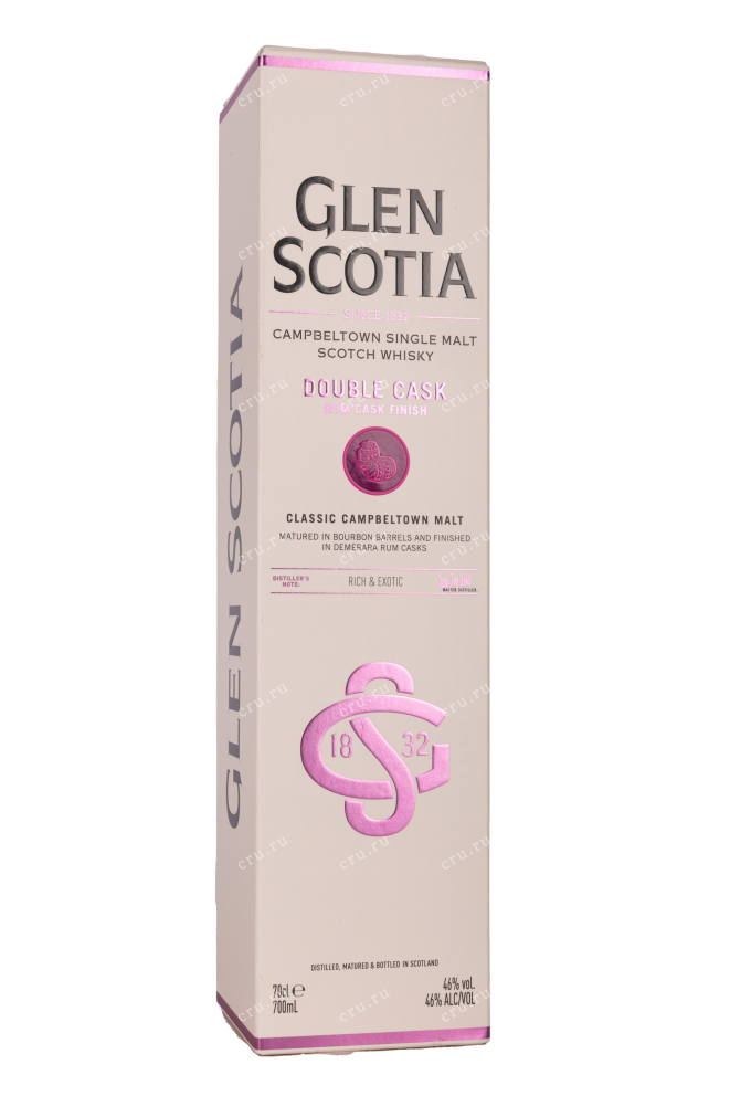 Подарочная коробка Glen Scotia Double Cask Rum Finish gift box 0.7 л