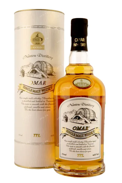 Виски Omar Single Malt Bourbon Type in tube  0.7 л