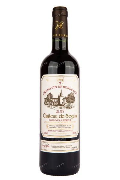 Вино Chateau de Seguin, Bordeaux Superieur AOC 2017 0.75 л